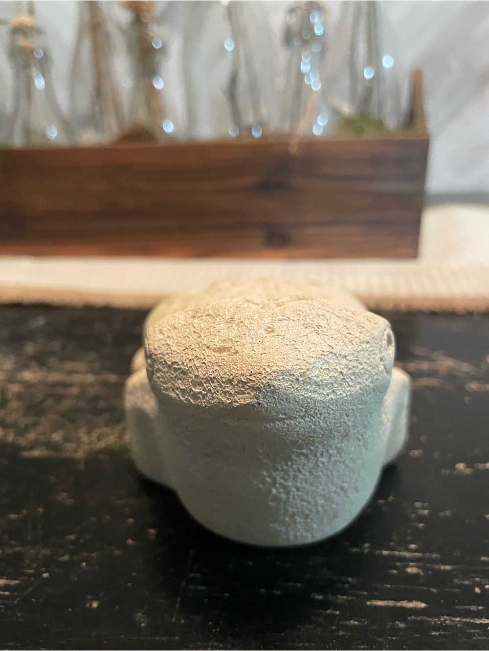 Textured Cream Ceramic Accent Sculpture - Minimal Home Accent